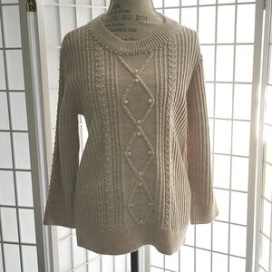 KARL Lagerfeld Pearled Sweater